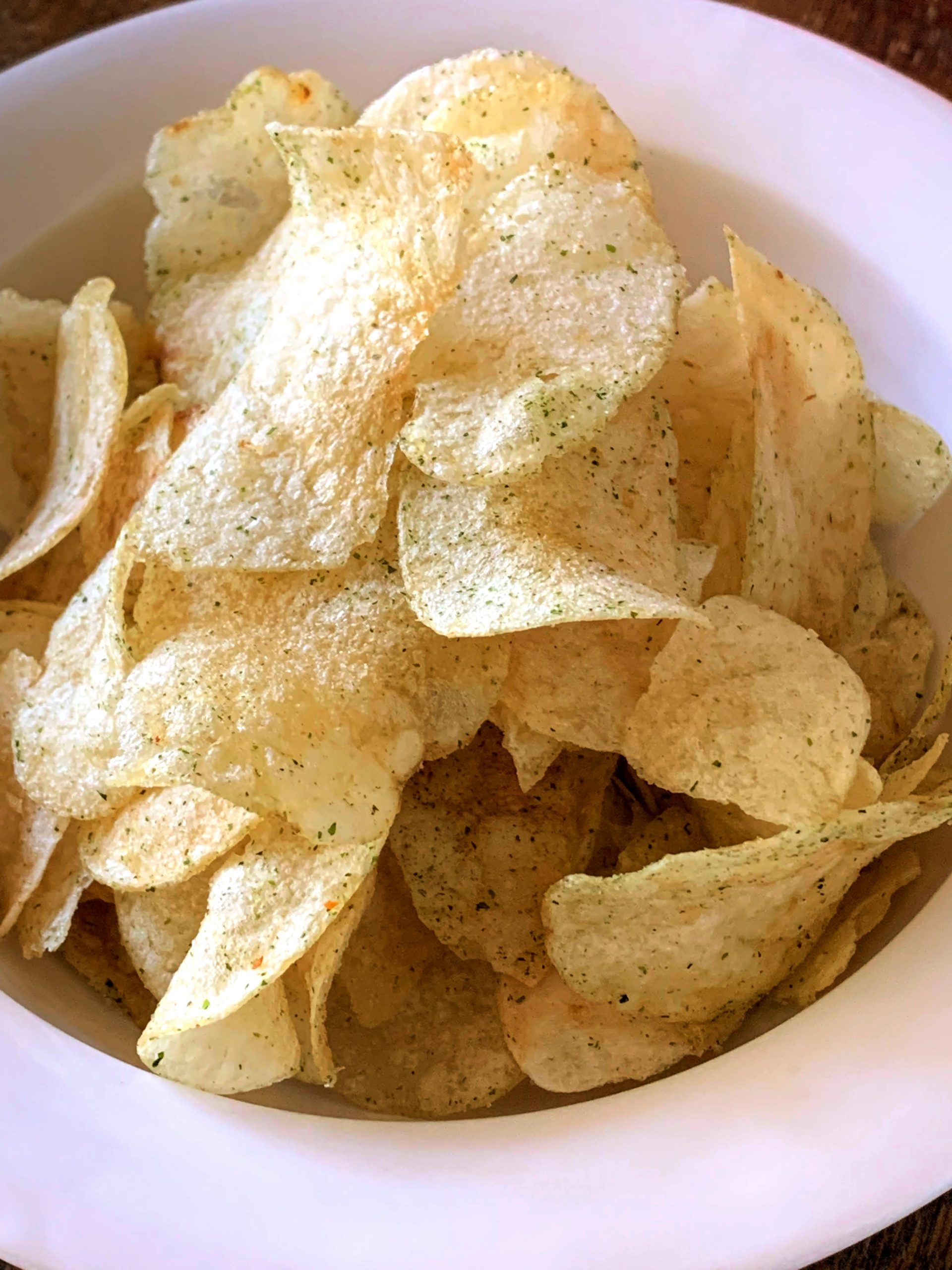 5. Potato chips with seaweed and salt are the most powerful combination.